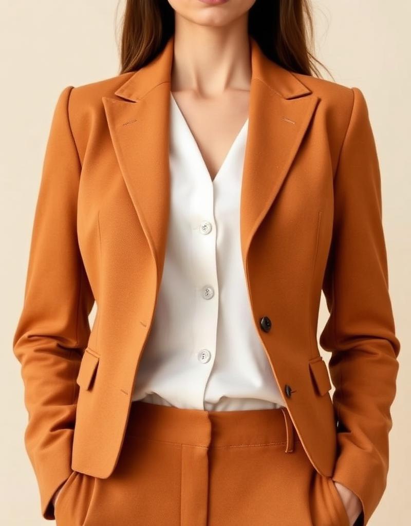 Blazer Alfaiataria Camel