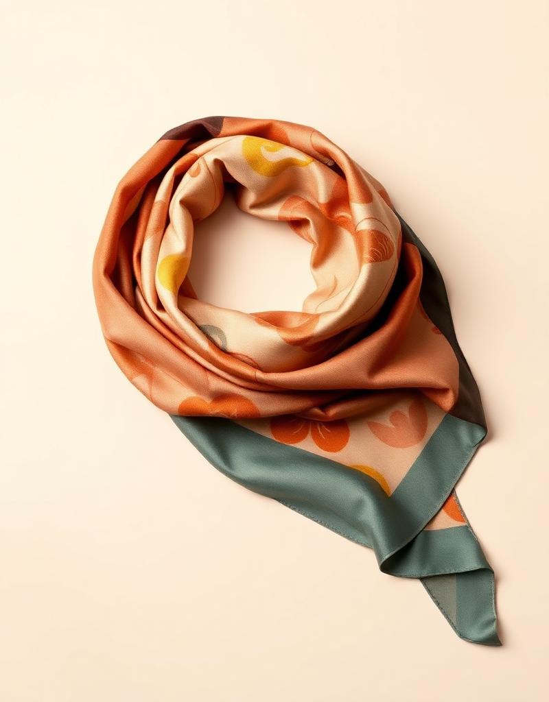 Lenço de Seda Estampado